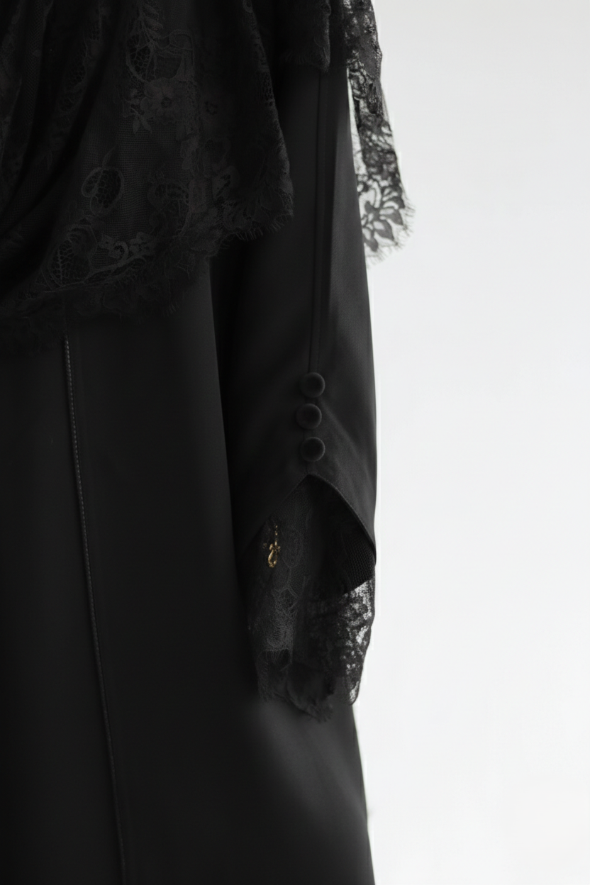 Hurra abaya ( BLACK )