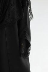 Hurra abaya ( BLACK )