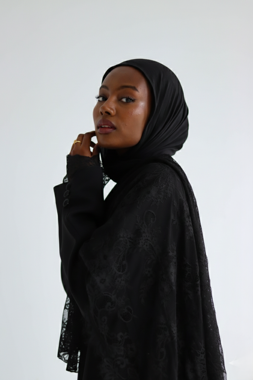Hurra abaya ( BLACK )