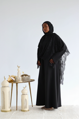 Hurra abaya ( BLACK )