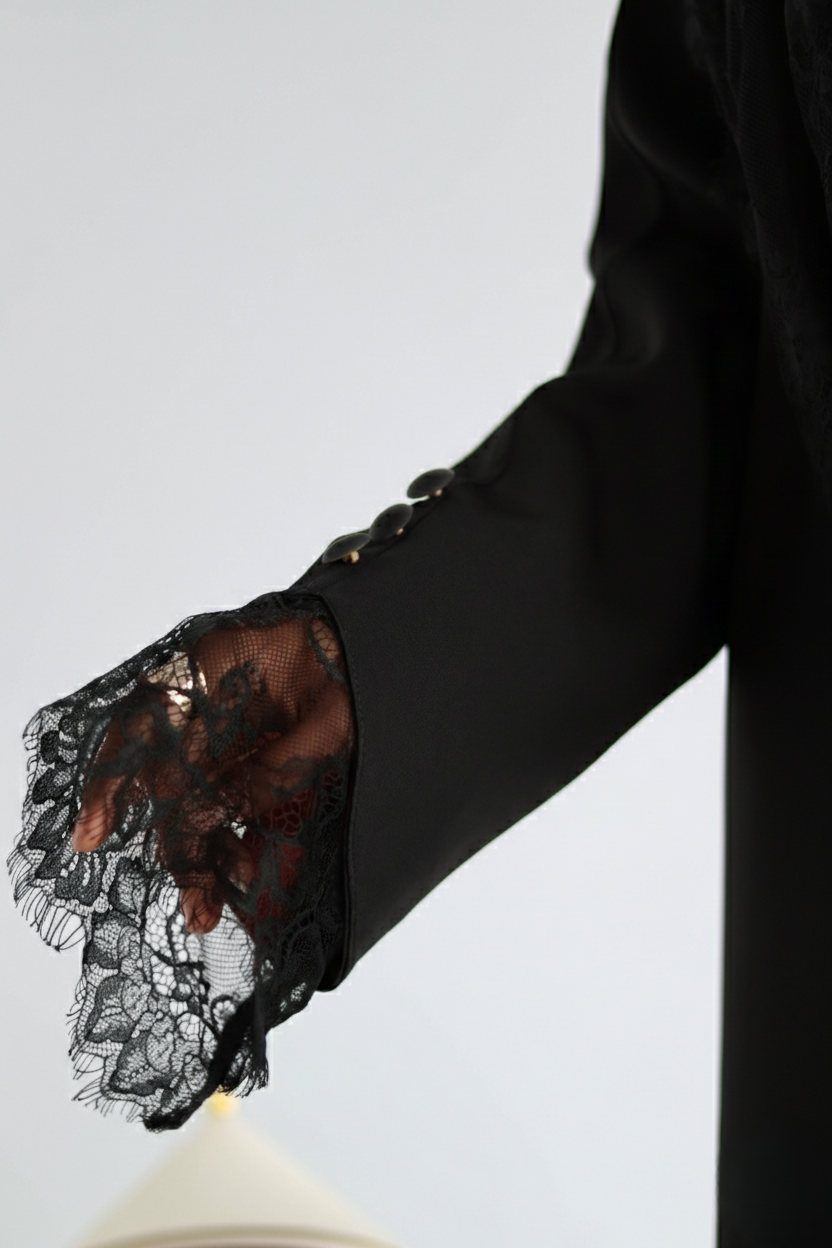 Hurra abaya ( BLACK )