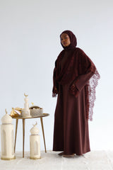 Hurra abaya ( BROWN )