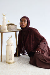 Hurra abaya ( BROWN )