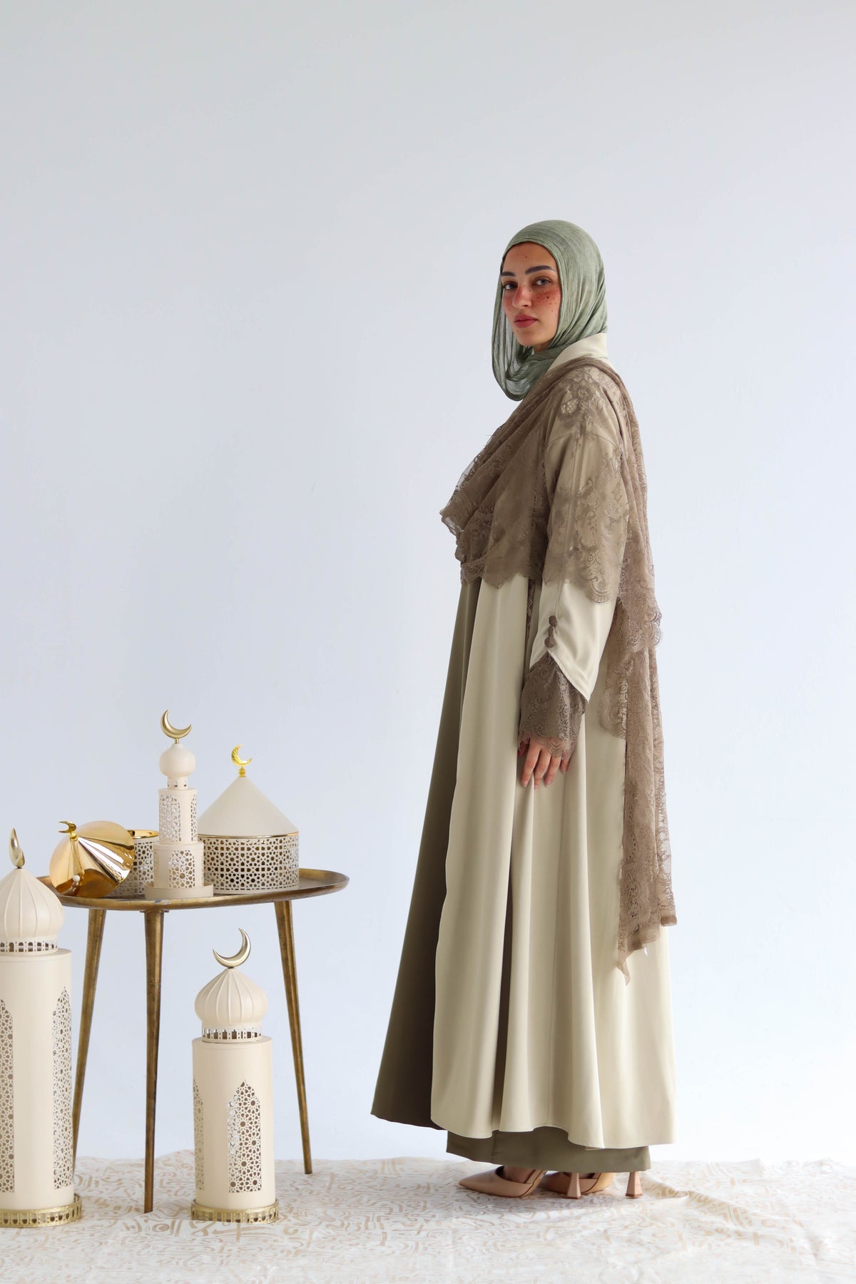 Hurra abaya ( OLIVE )