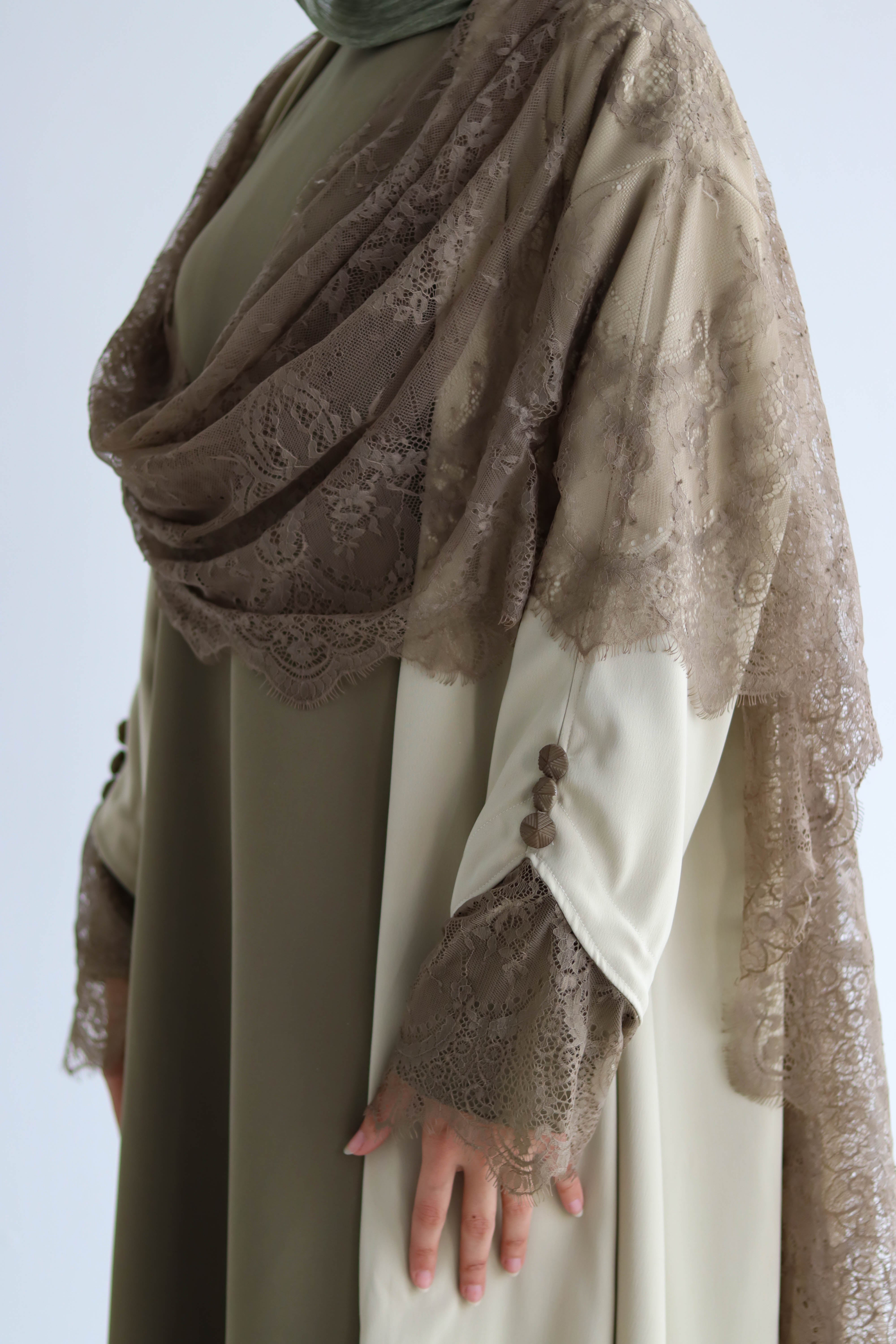 Hurra abaya ( OLIVE )